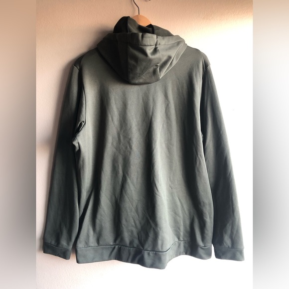 Nike Dri Fit Men’s Army Green Graphic Sports Hoodie Size L Pullover Long Sleeve - Picture 4 of 8